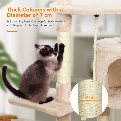 All-in-One Cat Tree for Play, Climb and Relax