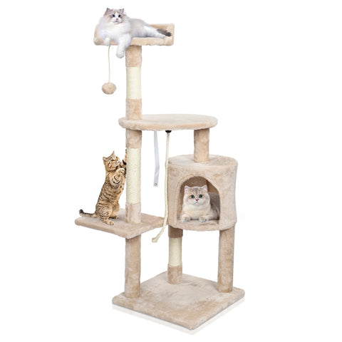 All-in-One Cat Tree for Play, Climb and Relax