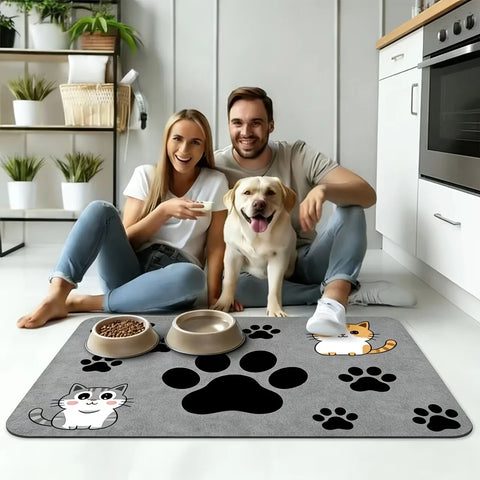 Waterproof Cat Feeding Mat Non Slip Design