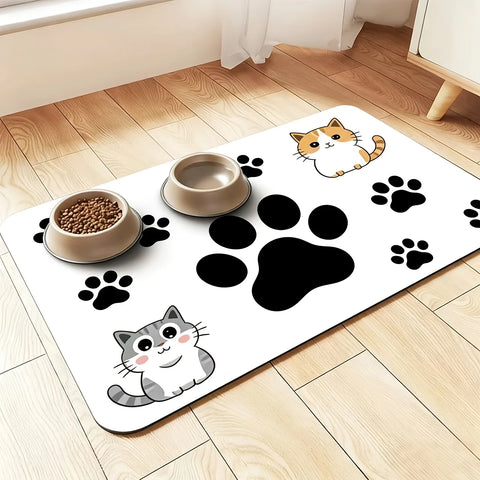 Waterproof Cat Feeding Mat Non Slip Design