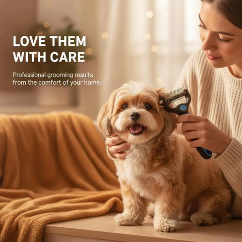 Easy Grooming Dematting Comb for Cats and Dogs Fur Care