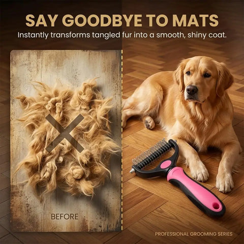 Easy Grooming Dematting Comb for Cats and Dogs Fur Care